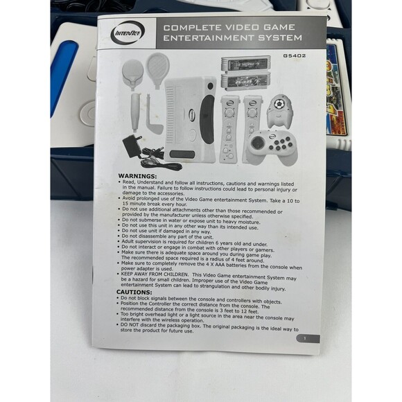 Interact Video‎ Game Entertainment System G5400 Retro 2 Game cartridges 40  in 1 - Picture 8 of 9